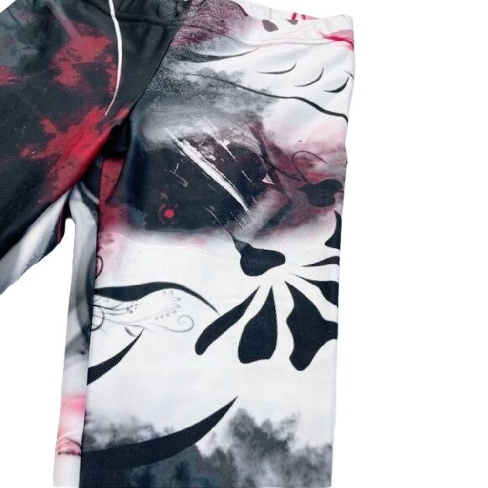 Strength Republic Gym Black/Red Spell Out Leggings size L - Picture 3 of 9